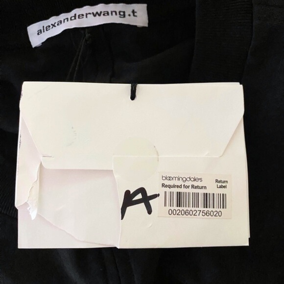 NEW Alexander Wang Wash and Go Twist Crop Top with Side Ties Black XS - Picture 16 of 17